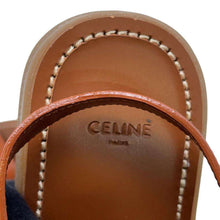 Load image into Gallery viewer, CELINE Triomphe Sandals Brown352473778C.04LU Leather Size 37
