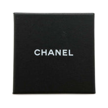 将图像加载到图库查看器中，CHANEL CC Logo Earrings Champagne Gold Metal Rhinestone
