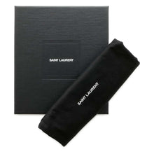 将图像加载到图库查看器中，SAINT LAURENT PARIS 5 Fragment Coin Purse Black 458589 Leather
