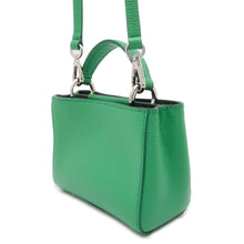 将图像加载到图库查看器中，JIMMY CHOO Varenne Mini 2wayShoulder Bag Green Leather
