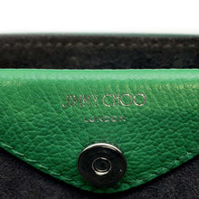 将图像加载到图库查看器中，JIMMY CHOO Varenne Mini 2wayShoulder Bag Green Leather
