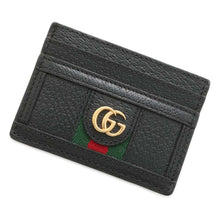 将图像加载到图库查看器中，GUCCI Ophidia Card Case Black 523159 Leather
