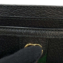 将图像加载到图库查看器中，GUCCI Ophidia Card Case Black 523159 Leather
