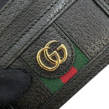 将图像加载到图库查看器中，GUCCI Ophidia Card Case Black 523159 Leather
