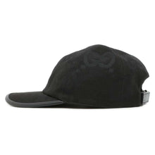 将图像加载到图库查看器中，GUCCI Jumbo GG Baseball Cap Size XL Black 727562 Cotton70% Polyester30%
