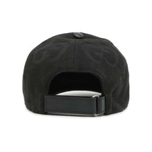 将图像加载到图库查看器中，GUCCI Jumbo GG Baseball Cap Size XL Black 727562 Cotton70% Polyester30%
