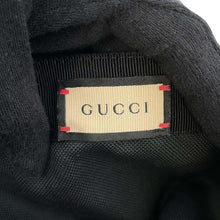 将图像加载到图库查看器中，GUCCI Jumbo GG Baseball Cap Size XL Black 727562 Cotton70% Polyester30%
