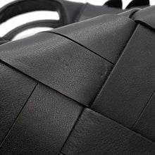 将图像加载到图库查看器中，LOEWE Woven 2way Handbag Black Leather
