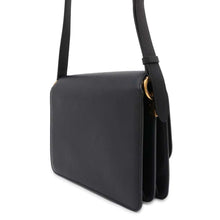 将图像加载到图库查看器中，Ferragamo Gancini Shoulder Bag Black Leather
