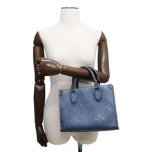 Load image into Gallery viewer, LOUIS VUITTON Onthego Navy Blue M58956 Monogram Empreinte Leather Grain Leather Size PM
