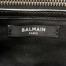 将图像加载到图库查看器中，BALMAIN Balmain Backpack Black/Beige Canvas
