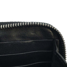 Load image into Gallery viewer, Bottega Veneta INTRECCIATO Zip Around Chozai Cloth Black 114076 Lambskin
