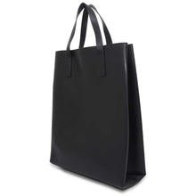 将图像加载到图库查看器中，Valentino Garavani VLTN Logo Tote Bag Black Leather
