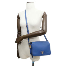 Load image into Gallery viewer, PRADA Shoulder Bag Blue 1BD163 Leather
