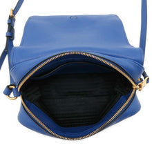 Load image into Gallery viewer, PRADA Shoulder Bag Blue 1BD163 Leather
