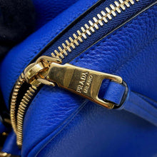 Load image into Gallery viewer, PRADA Shoulder Bag Blue 1BD163 Leather
