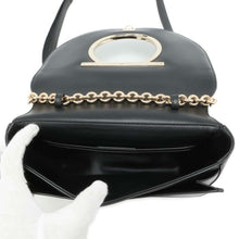 Load image into Gallery viewer, Ferragamo Gancini ChainShoulder Black AU-21 H002 Leather
