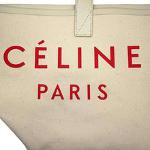 Load image into Gallery viewer, CELINE Maid into tote White18608 Canvas Leather Size Small
