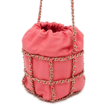 将图像加载到图库查看器中，CHANEL CC Logo Drawstring BagShoulder Bag Pink AS2313 Lambskin
