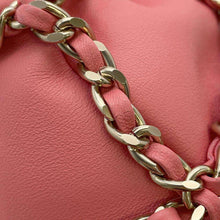 将图像加载到图库查看器中，CHANEL CC Logo Drawstring BagShoulder Bag Pink AS2313 Lambskin
