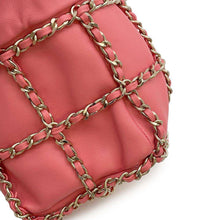 将图像加载到图库查看器中，CHANEL CC Logo Drawstring BagShoulder Bag Pink AS2313 Lambskin
