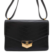 Load image into Gallery viewer, CHANEL V Stitch ChainShoulder Black A57491 Leather
