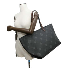 将图像加载到图库查看器中，Berluti Pure Tote Bag Black PVC Coated Canvas Leather
