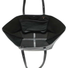 将图像加载到图库查看器中，Berluti Pure Tote Bag Black PVC Coated Canvas Leather
