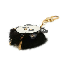 Load image into Gallery viewer, LOUIS VUITTON Porte Cles Wild Panda Noir/WhiteM63094 Fur Leather
