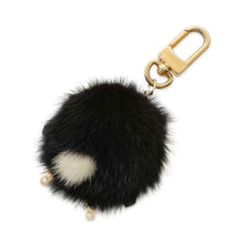 Load image into Gallery viewer, LOUIS VUITTON Porte Cles Wild Panda Noir/WhiteM63094 Fur Leather
