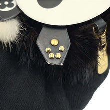 Load image into Gallery viewer, LOUIS VUITTON Porte Cles Wild Panda Noir/WhiteM63094 Fur Leather
