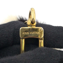 Load image into Gallery viewer, LOUIS VUITTON Porte Cles Wild Panda Noir/WhiteM63094 Fur Leather
