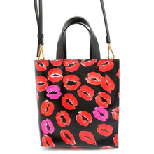 将图像加载到图库查看器中，MARNI Marni Museo Lip Pattern 2wayHandbag Pink/Black SHMP0040Q0 Leather
