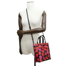 Load image into Gallery viewer, MARNI Marni Museo Lip Pattern 2wayHandbag Pink/BlackSHMP0040Q0 Leather
