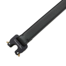 Load image into Gallery viewer, Dior CD logo buckle rollercoaster belt Black 4328ANYMJH00N Leather Size 90
