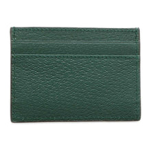 将图像加载到图库查看器中，GUCCI Card Case &amp; Playing Card Set Green 700469 Leather
