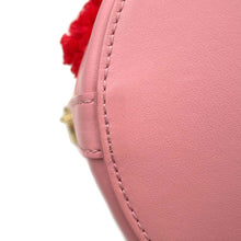 Load image into Gallery viewer, PRADA Flower Bucket Shoulder Bag Beige/Pink/Red 1BE008 Raffia Leather
