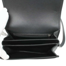 Load image into Gallery viewer, CELINE Triomphe Busas Shoulder Bag Black 114453 Calf Leather Size Medium
