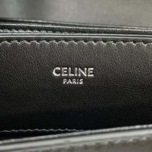 Load image into Gallery viewer, CELINE Triomphe Busas Shoulder Bag Black 114453 Calf Leather Size Medium
