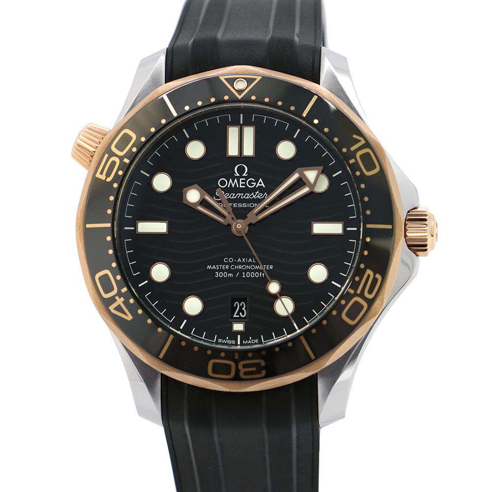 OMEGA Seamaster Diver 300M W42mm Stainless Steel K18PG Rubber Black Dial 210.22.42.20.01.002