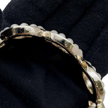 将图像加载到图库查看器中，CHANEL Coco Motif Bracelet Size S Champagne Gold Metal Faux Pearl
