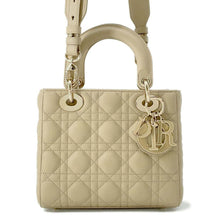 将图像加载到图库查看器中，Dior Lady Dior My ABC 2WAY Handbag Beige M0538OCEA Lambskin Size Small
