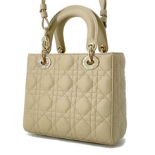 将图像加载到图库查看器中，Dior Lady Dior My ABC 2WAY Handbag Beige M0538OCEA Lambskin Size Small
