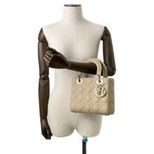 将图像加载到图库查看器中，Dior Lady Dior My ABC 2WAY Handbag Beige M0538OCEA Lambskin Size Small
