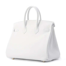 将图像加载到图库查看器中，HERMES Birkin New White Swift Leather Size 25
