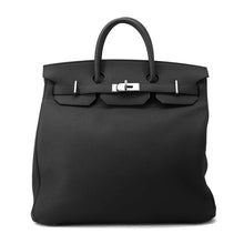 将图像加载到图库查看器中，HERMES HAUT A COURROIES Black Togo Leather Size 40
