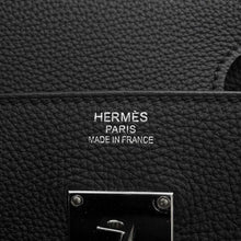 将图像加载到图库查看器中，HERMES HAUT A COURROIES Black Togo Leather Size 40
