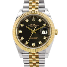 Load image into Gallery viewer, ROLEX Datejust W41mm Stainless Steel K18YG Black Dial126333G
