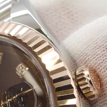 将图像加载到图库查看器中，ROLEX Datejust W41mm Stainless Steel K18PG Chocolate Dial126331G
