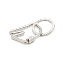 Load image into Gallery viewer, HERMES Cheval Key Ring Silver Metal
